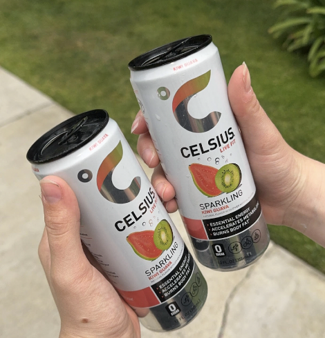 My friend and I enjoy a Celcius before school. Teenagers at Archer and across  America have become reliant on morning coffees and energy drinks to get them through the day, causing potential detriment to their health.
